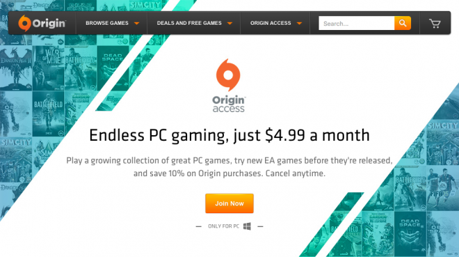 EA 以每月 4.99 美元的价格为 PC 带来“Origin Access”