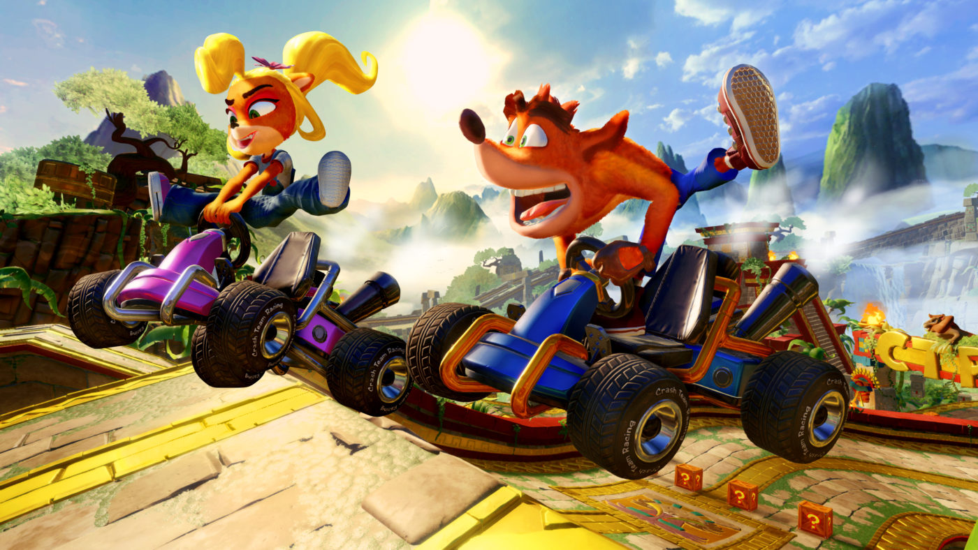 Crash Team Racing 硝基燃料定制拖车具有卡丁车和赛车外观变化