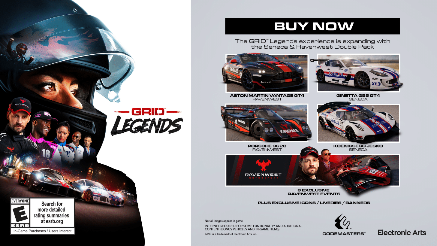 GRID Legends 更新 1.08 将于 4 月 20 日推出 Seneca 和 Ravenwest 双包