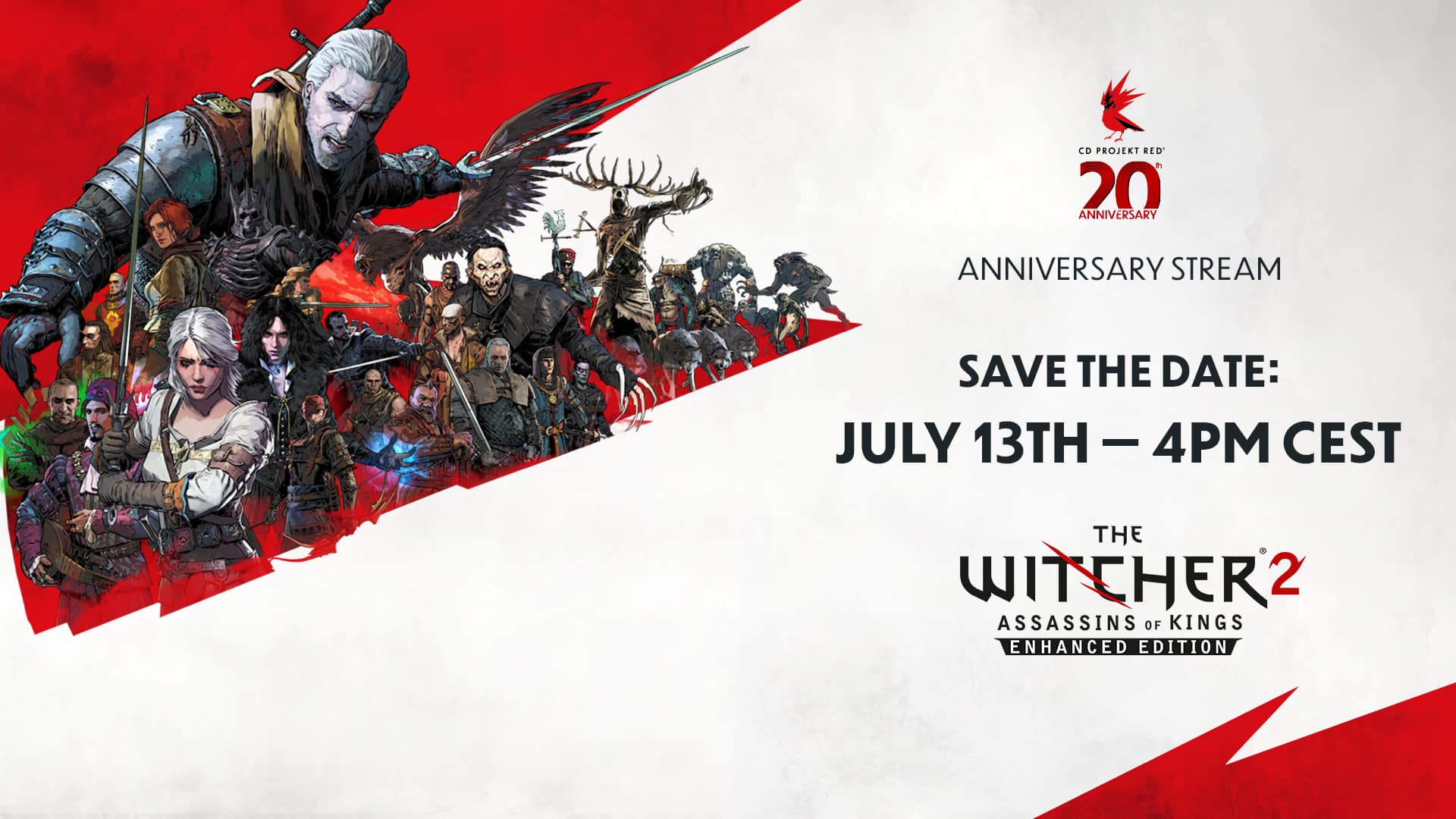 CD Projekt RED 宣布举办第二场 20 周年纪念直播