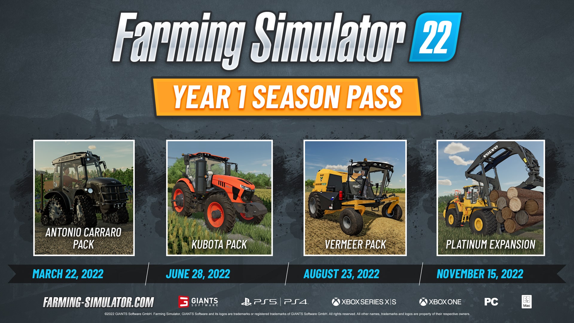 《Farming Simulator》22 张新地图、包及更多内容在 Farmcon 上揭晓